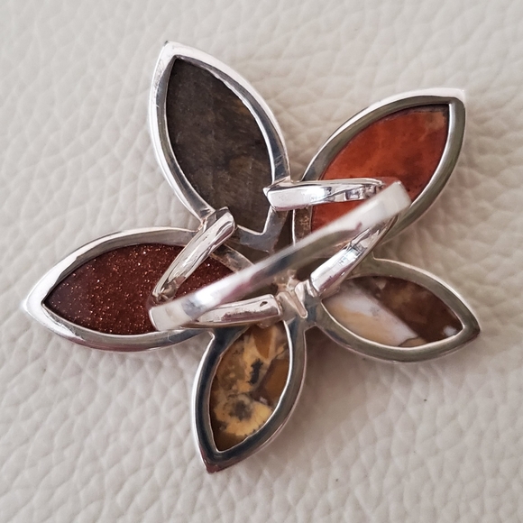 Sterling Multi Stone Ring - Picture 2 of 4